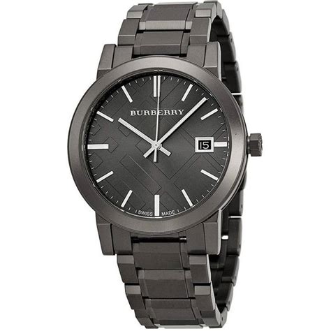 Reloj burberry para hombre bu9007 con esfera gris y chapado en 